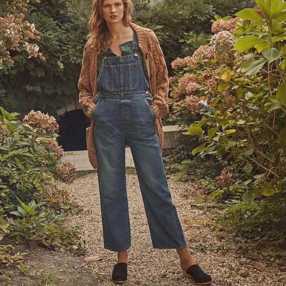 DÔEN Denim Myrtle Overalls Jumpsuit